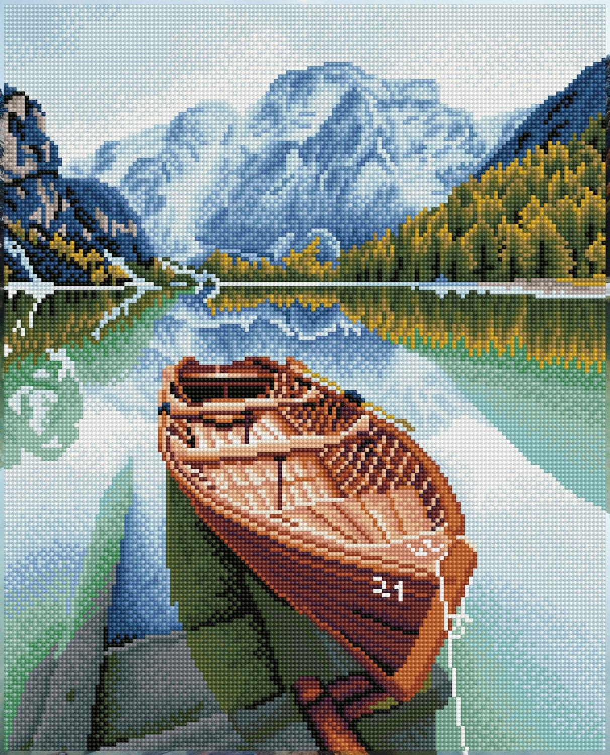 DIAMOND DOTZ - Diamond Painting Boot im Fjord DD9-056