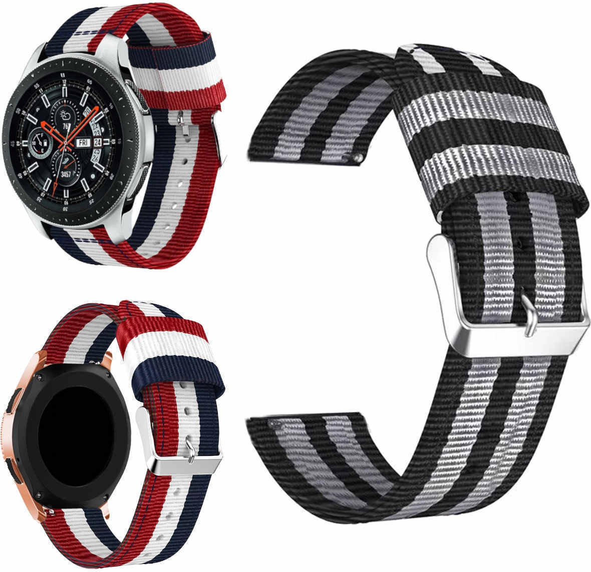 Pre Samsung Galaxy Watch FE 6 5 4 Normal Pro Classic Nylon Armband