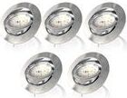 B.K.Licht 5x LED Einbaustrahler dimmbar Einbau-Leuchten Spots 230V ultra-flach dimmbar SET