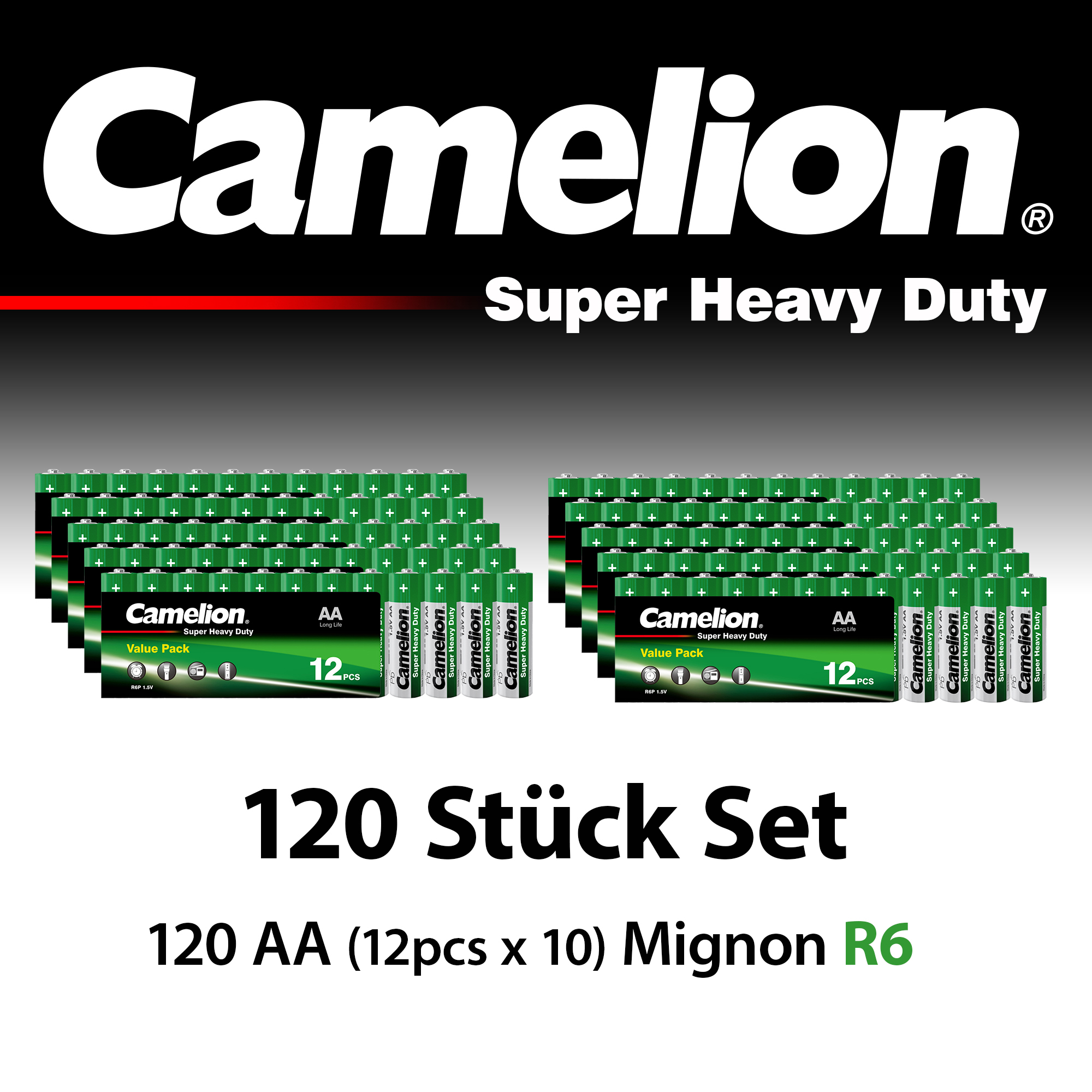 120 Stück Camelion AA Batterien 1,5V Super