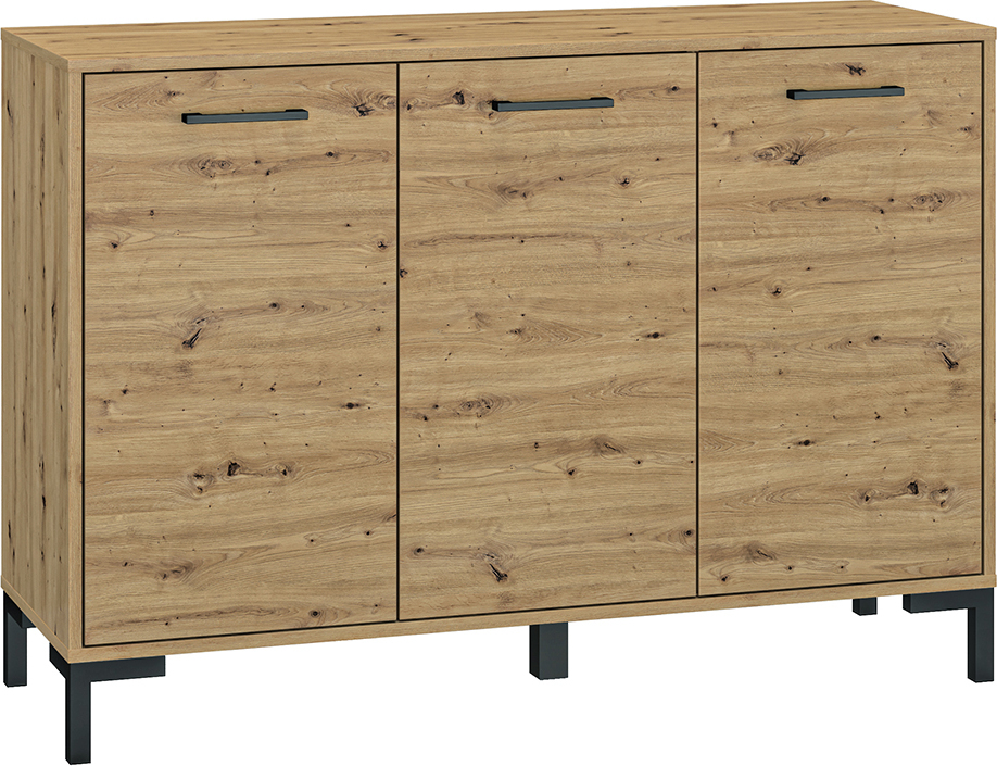 Buffet Liora mit 3 Türen, Holzoptik, 120cm