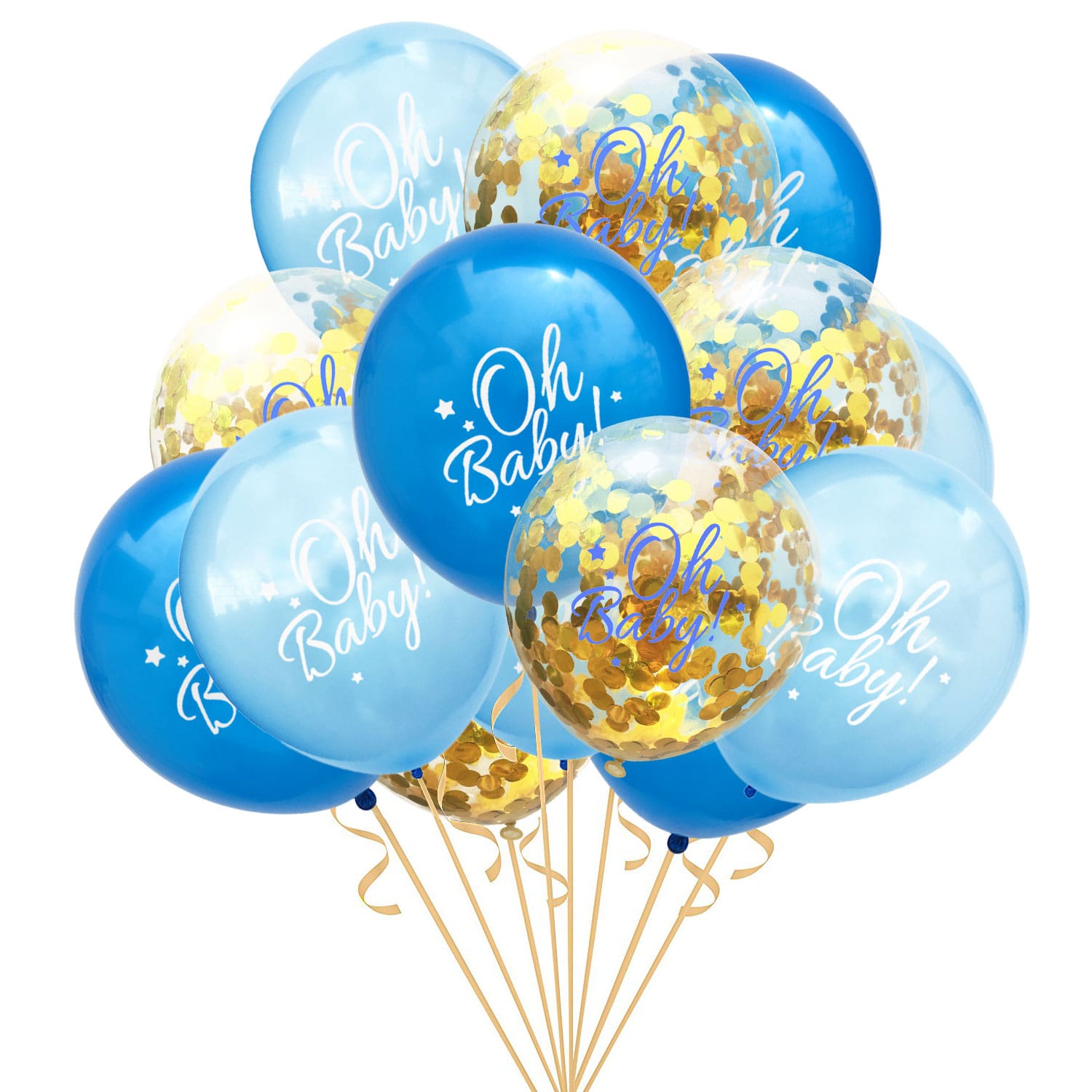 Luftballons Blau,100 Stück Ballon Blau Latex Helium für Hochzeit Junge 1 Geburtstag Babydusche Taufe Konfirmation Party Deko Blau