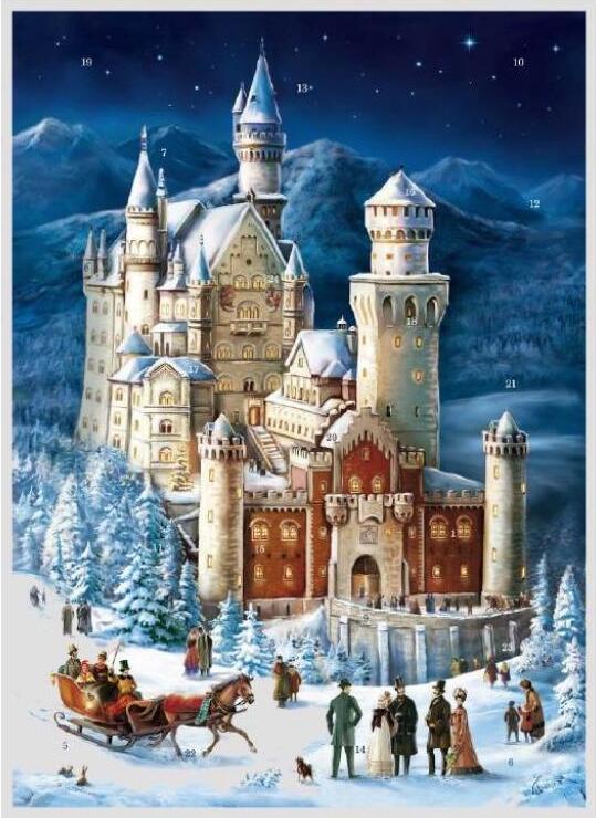 Adventný kalendár č. 324 Neuschwanstein DIN A3