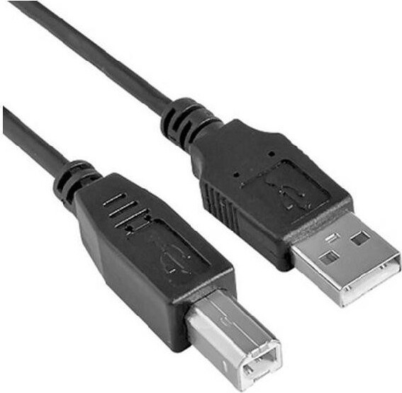 Nilox USB 2.0 Kabel 5m Stecker/Stecker A-B Schwarz für Computer und Peripheriegeräte NX090301109