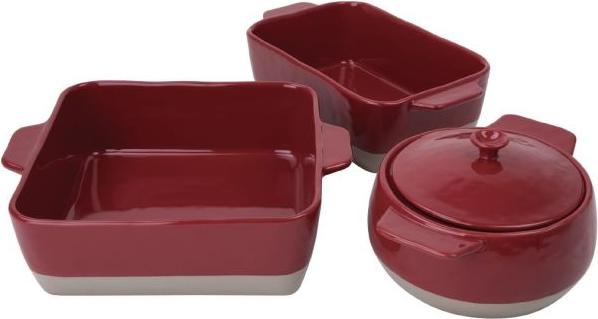 Olympia Bräter rot/ taupe 4,2L,1 Stück rechteckig
