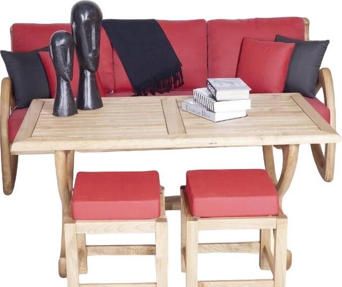 Gartenmöbel Sofa 3 Sitzer Outdoor Esstisch Stilvolle Komplett Terrasse Möbel