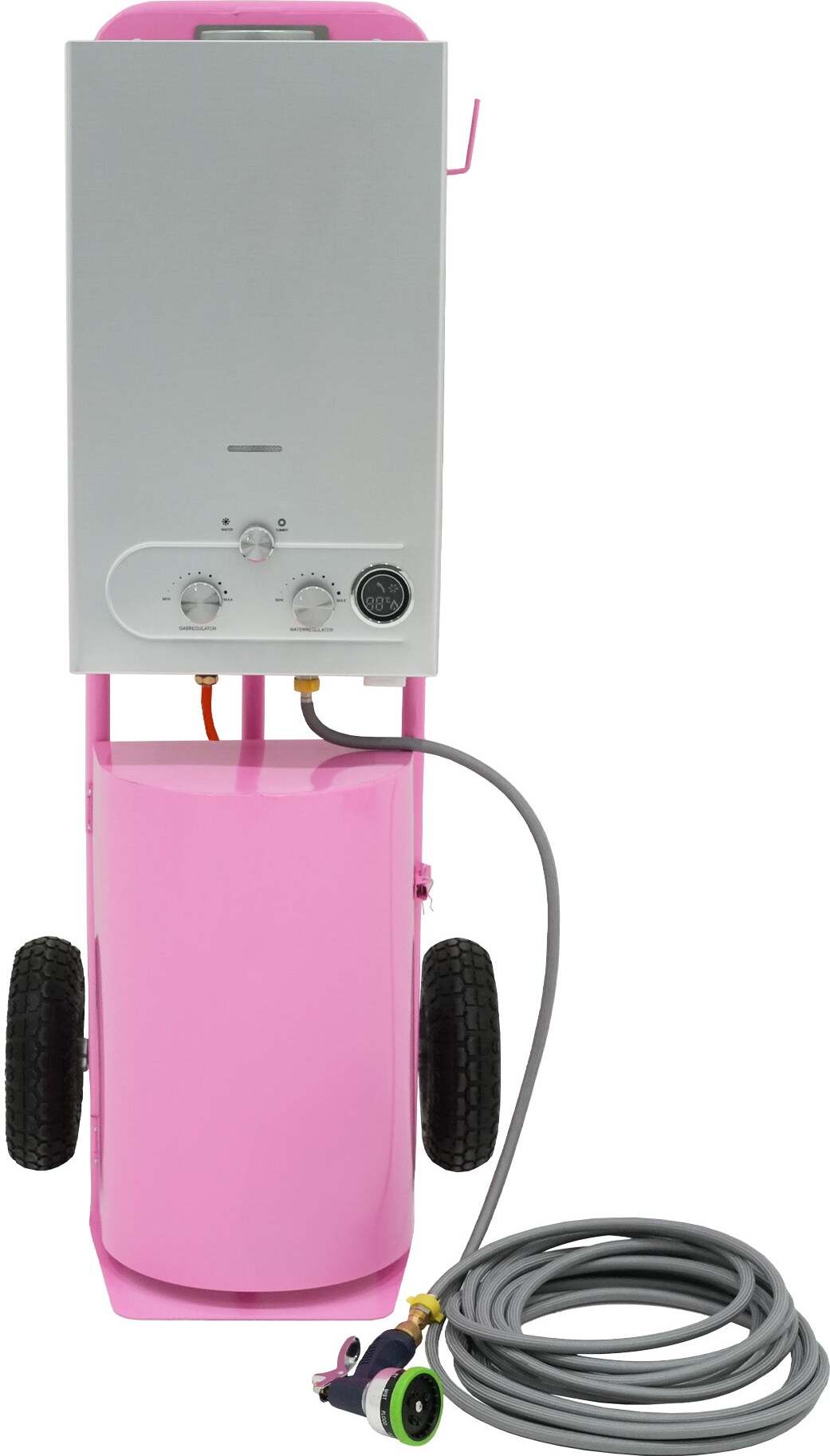 Monster Shop 18L tragbare Pferdedusche, sofortiger Gas-Warmwasserbereiter, Rosa 214152