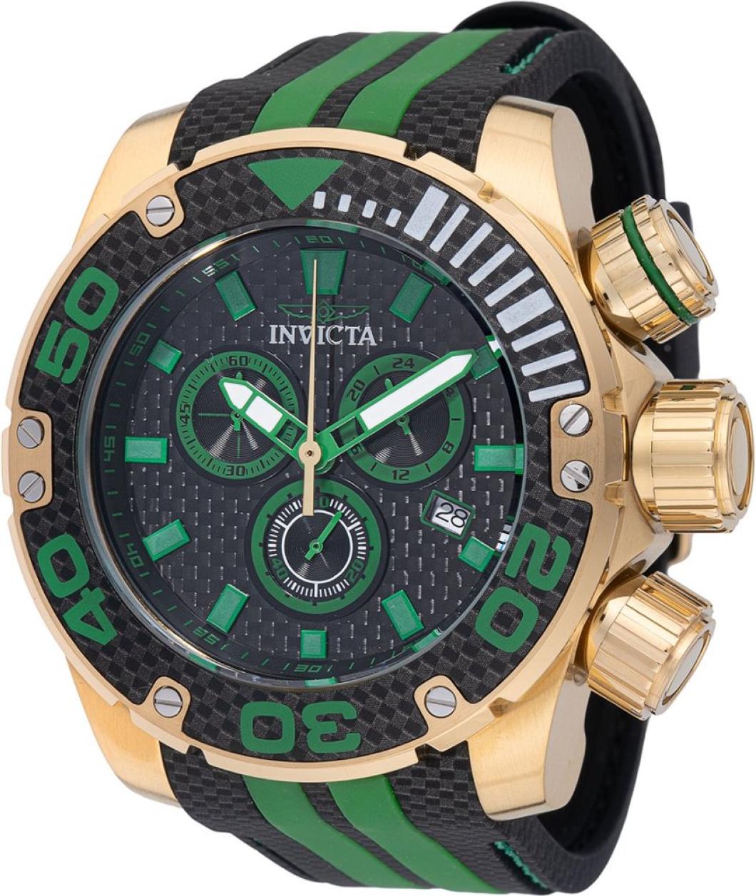 Invicta Sea Hunter 48991 - Pánske Náramkové Hondiky - Quarz - Nerezová oceľ s čiernym ciferníkom - 52mm