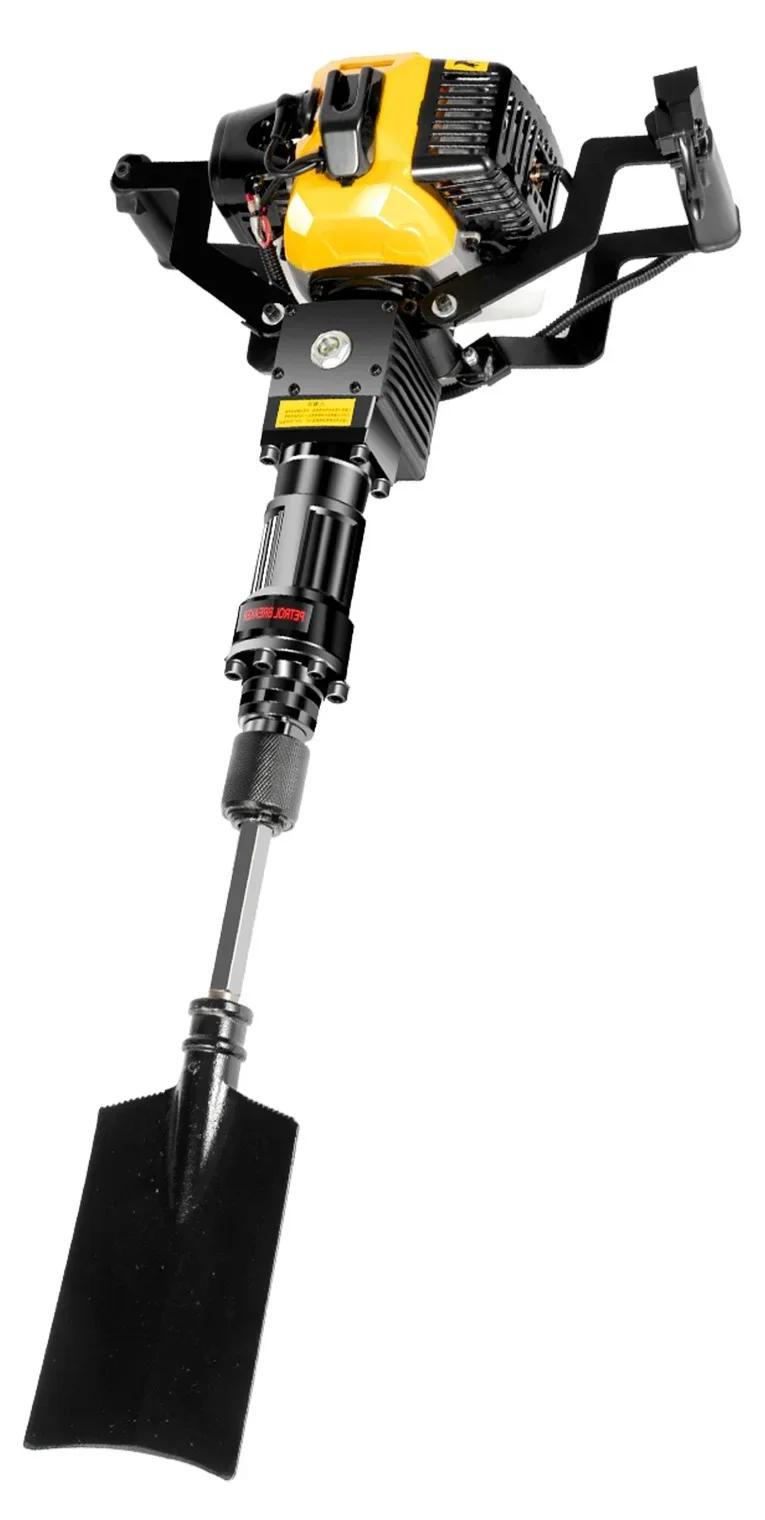 StarTech Erdbohrer für Baumpflanzung - Erdlochbohrer - 2-Takt 52 ccm - 6500 U/min - Tragbar - Lochbohren & Wurzeltrennen - Schwarz