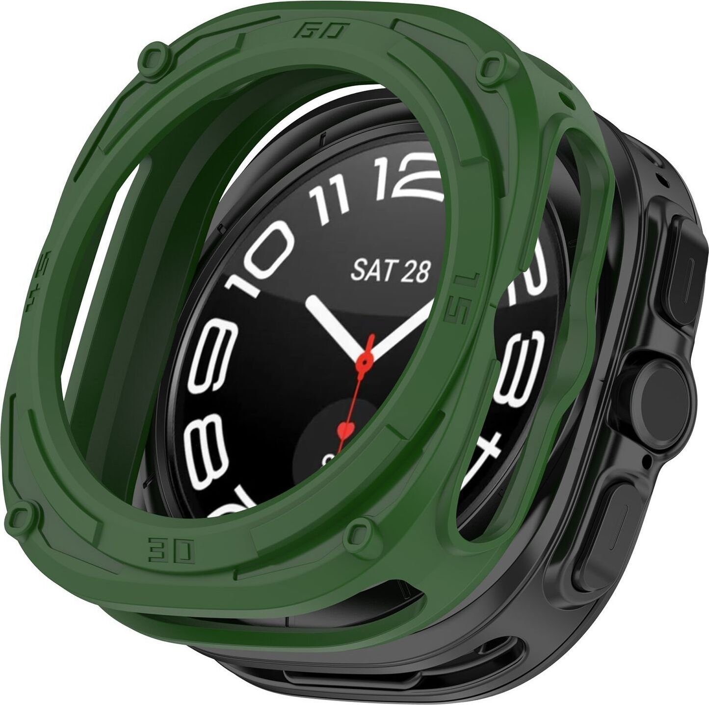 Pre Samsung Galaxy Watch Ultra 47mm pancierované puzdro TPU Green
