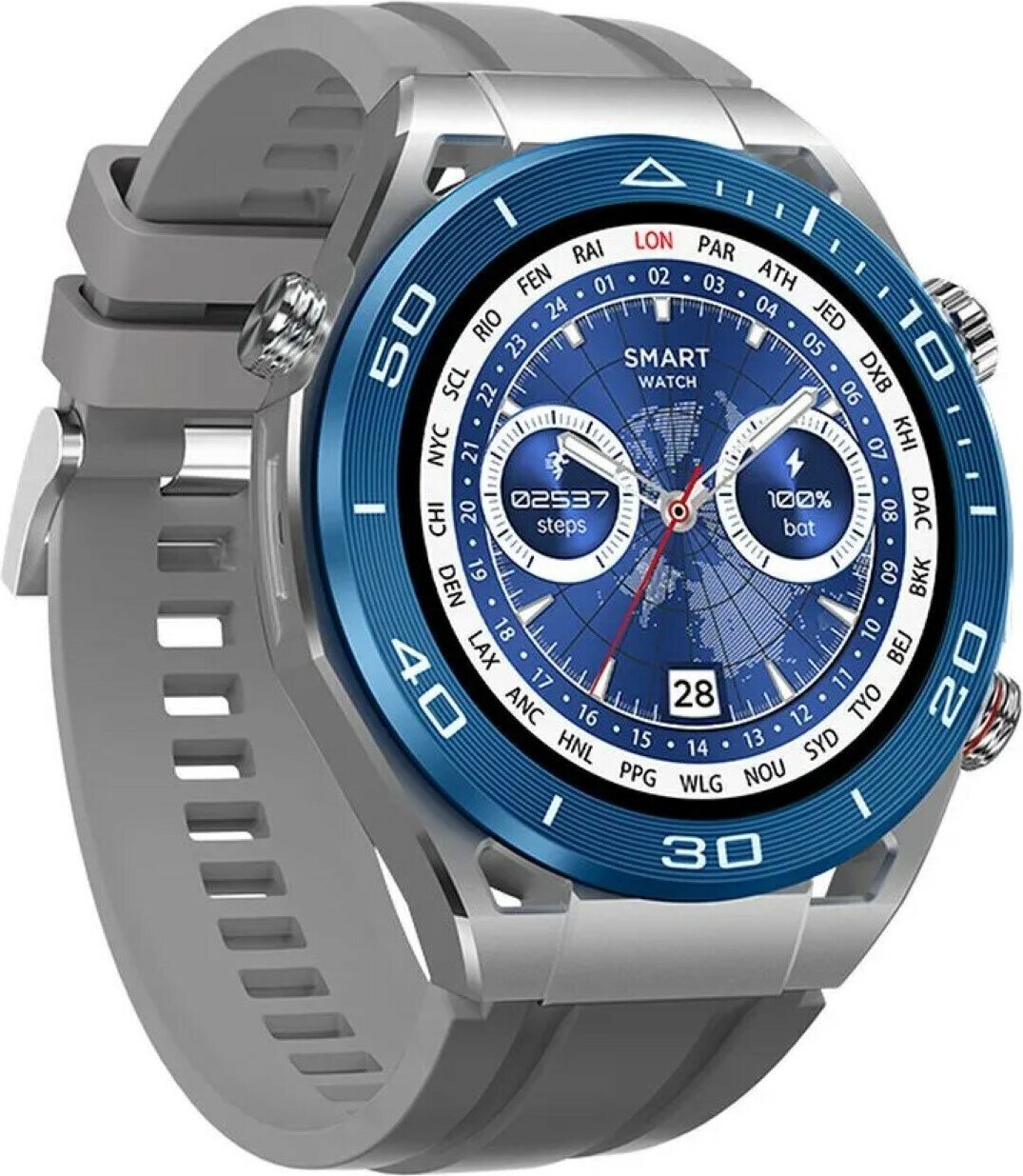 HOCO Smartwatch Y16 Inteligentné športové hodinky 260 mAh Vodotesný zdravotný spoločník Strieborná