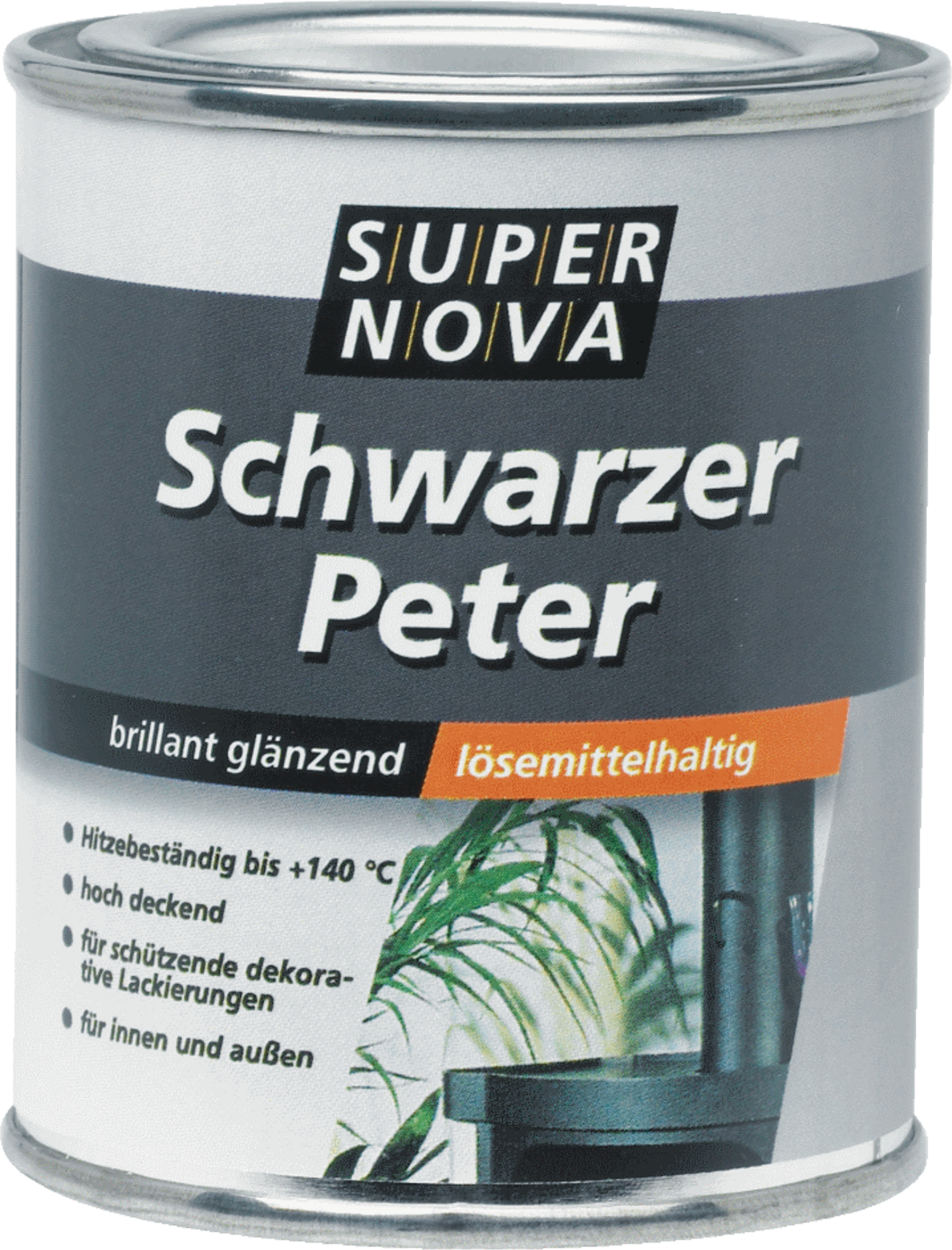 Meffert Schwarzer Peter - Hitzebeständiger Schutzanstrich für Öfen und Ofenrohre 125ml 20006067200000