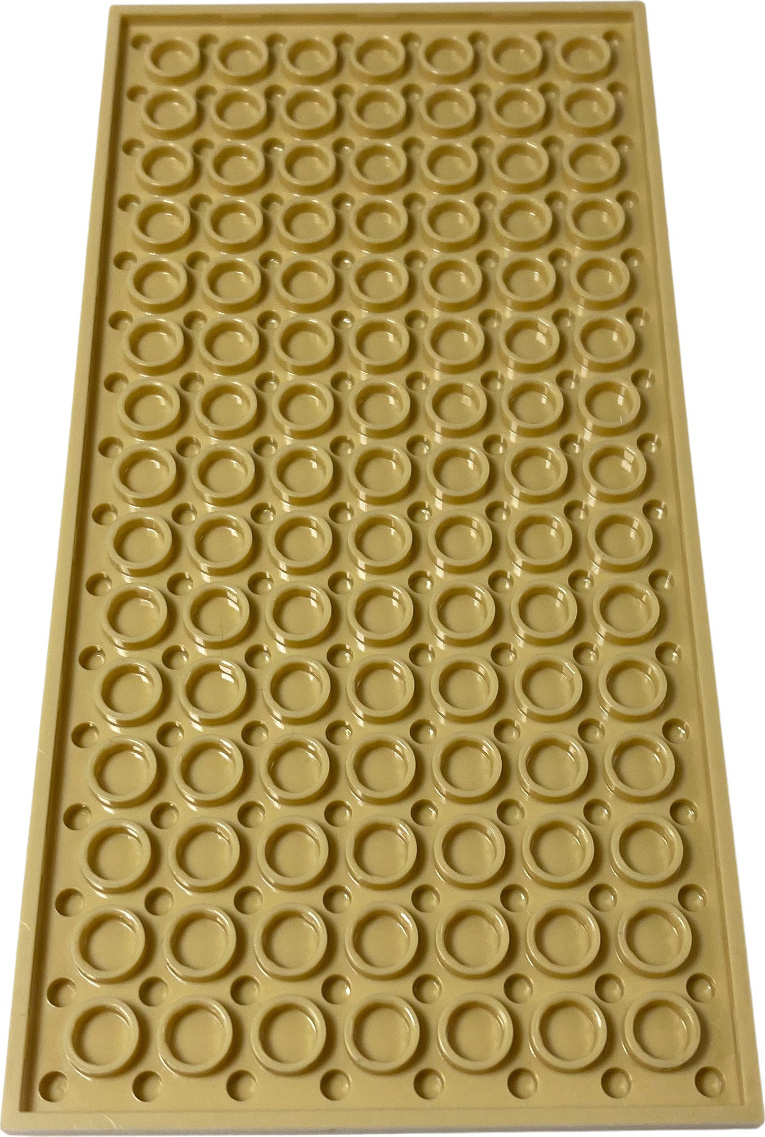 10x LEGO stavebnica 8x16, béžová
