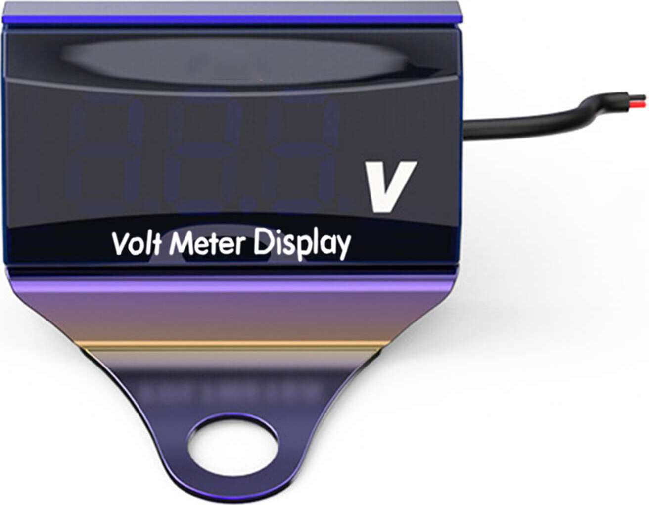 Motocyklový digitálny voltmeter DC 10-150V LED displej Vodotesný tester napätia batérie Monitorovací merací prístroj s držiakom