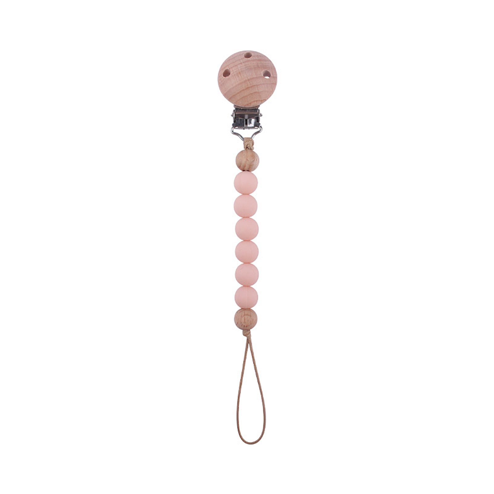 Bremen Baby-Schnullerclip, Silikonperlen, Lebensmittelqualität, BPA-frei, sichere Buche, Anti-Verlust-Beißspielzeug, Säuglings-Schnuller, Schnullerhalterkette, Babybedarf 3611675