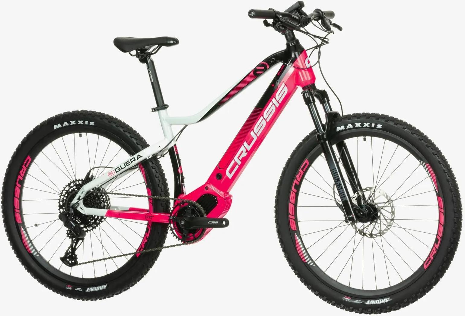 27,5 palcový elektrický bicykel E-bike MTB OLI Guera 8.8-S CRUSSIS 17,5Ah 630Wh 83Nm Výška rámu 19"(47 cm) Ružová/čierna