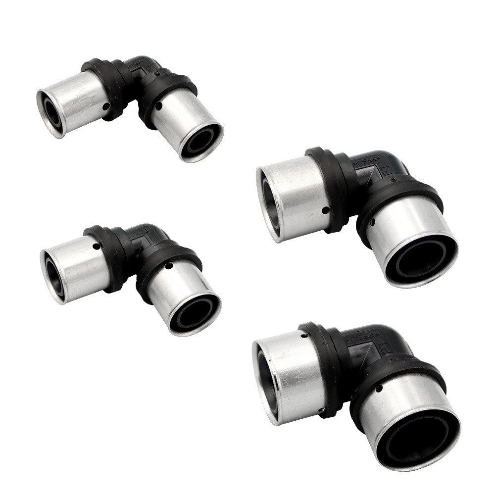 PipeTec Deutschland Pipetec PPSU Press-Winkel 90° gleichseitig für Alu Verbundrohr 16 x 2 mm : 90° 16 x 2 mm Größe: 90° 16 x 2 mm KPFW1616