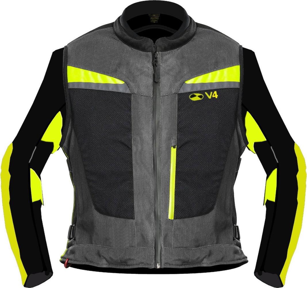 Motoairbag MAB v4.0 Airbag Jacke, grau, L/XL D4039G-2