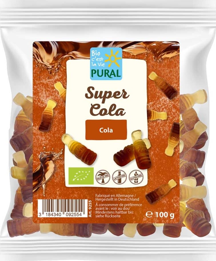 Pural Fruchtgummi - Cola Bottles 100g