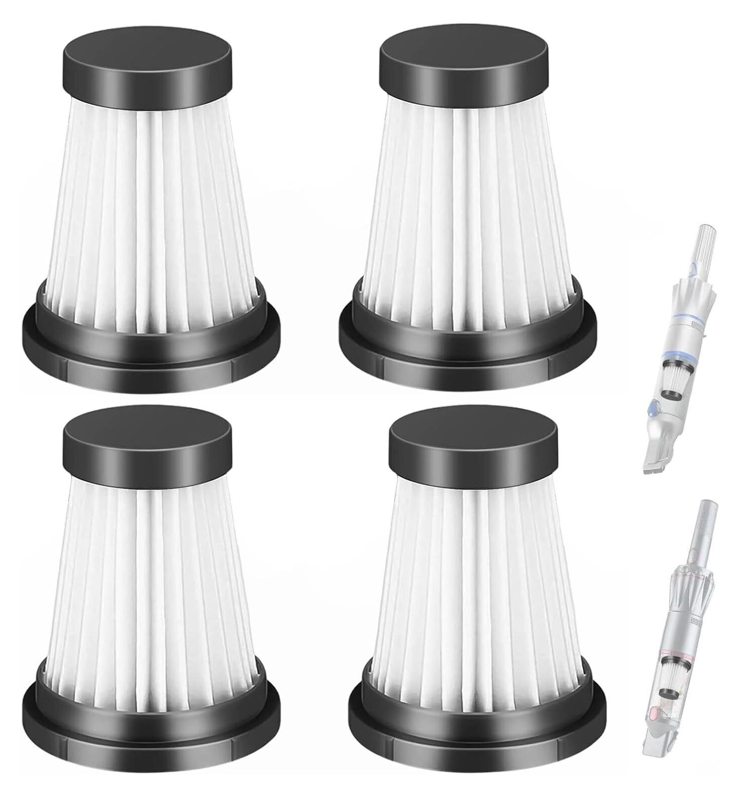 Produktbild von 8er-Pack HEPA Filter Für Handstaubsauger + Aufbewahrungstasche – Waschbar, Wiederverwendbar, Für Auto & Haushalt