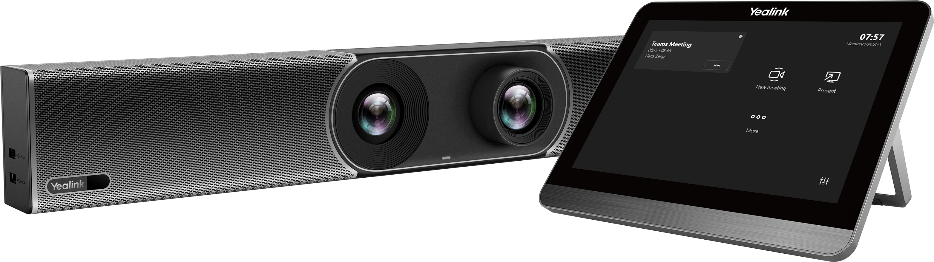 Yealink MeetingBar A30 + CTP18 Touch Panel - Videozusammenarbeit - 120° - 3,5x - 3x - Android 9 - Grau A30-020-TEAMS