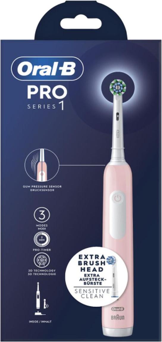 Elektrická zubná kefka Oral-B PRO1 PINK