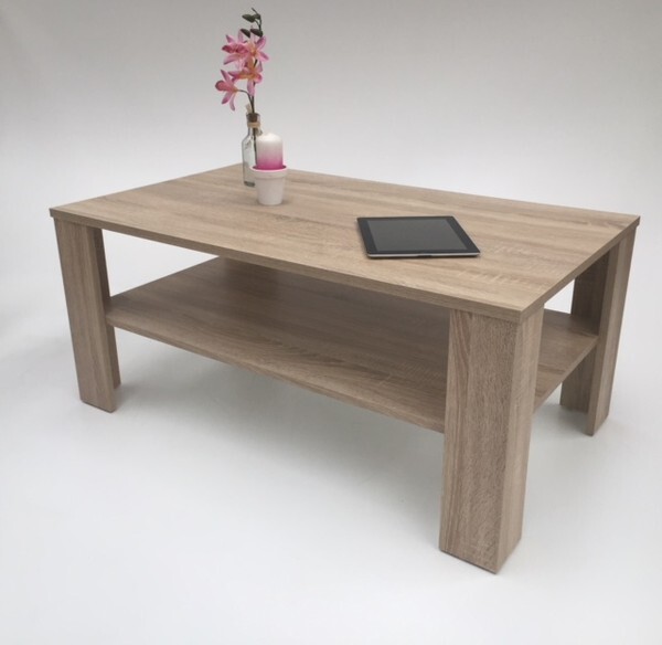 Möbel SD Couchtisch Bea Sonoma eiche 100 x 54 x 43,5 cm 2205