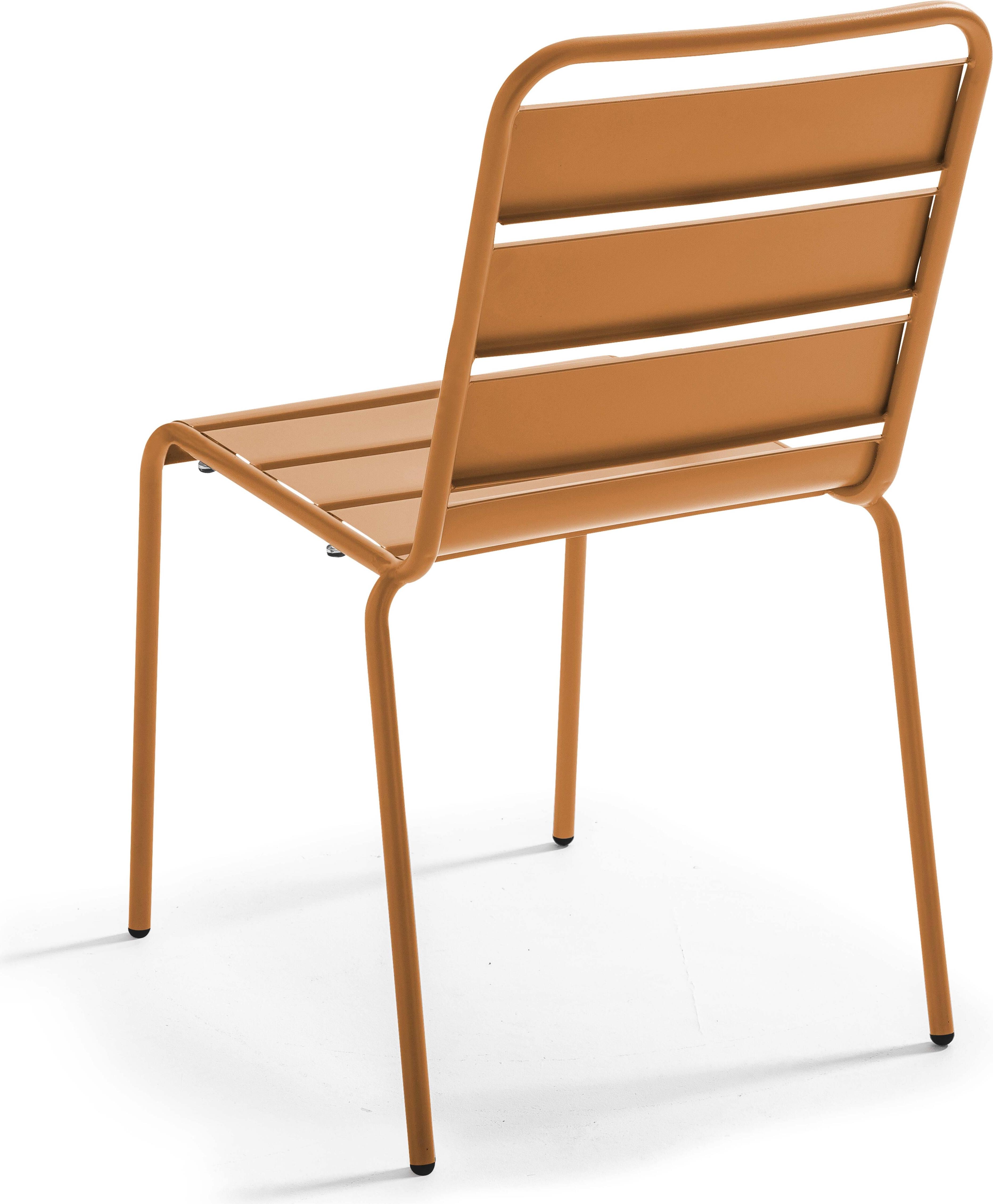 Gartenstuhl aus Metall Karamell - Oviala Palavas 113932