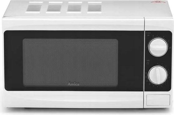 Mikrovlnná rúra AMICA 17 l, 700 W, mechanické ovládanie, funkcia MultiWave, odmrazovanie, biela