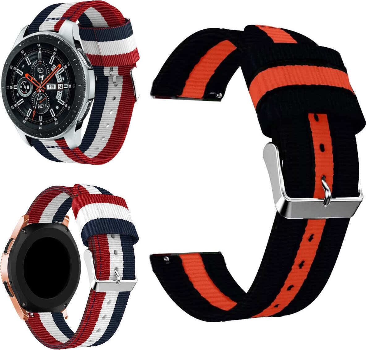 Pre Samsung Galaxy Watch FE 6 5 4 Normal Pro Classic Nylon Armband