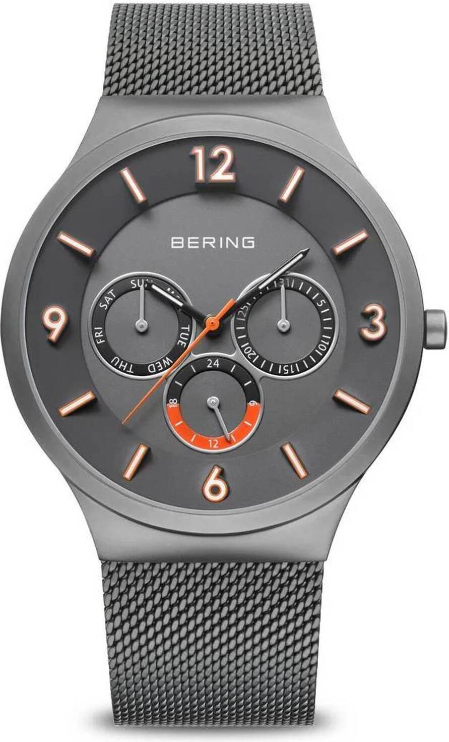 Bering Herren Armbanduhr Classic 41 mm Armband Milanaise 33441-377