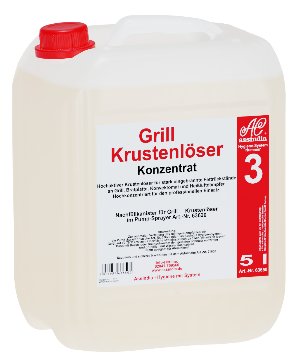Assindia Chemie GmbH Grill Krustenlöser 5l Kanister 63650