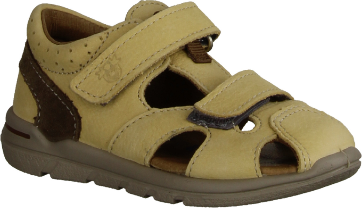 Ricosta Kaspi 3000102630 Kinder, Sandale geschlossen Leder, Desert/Hazel, Baby - Kinderschuhe Lauflernschuhe Gr. 18 - 26, Beige, leder (barbados/velour)