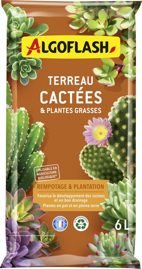 Kakteenerde und Sukkulenten 6l - Algoflash