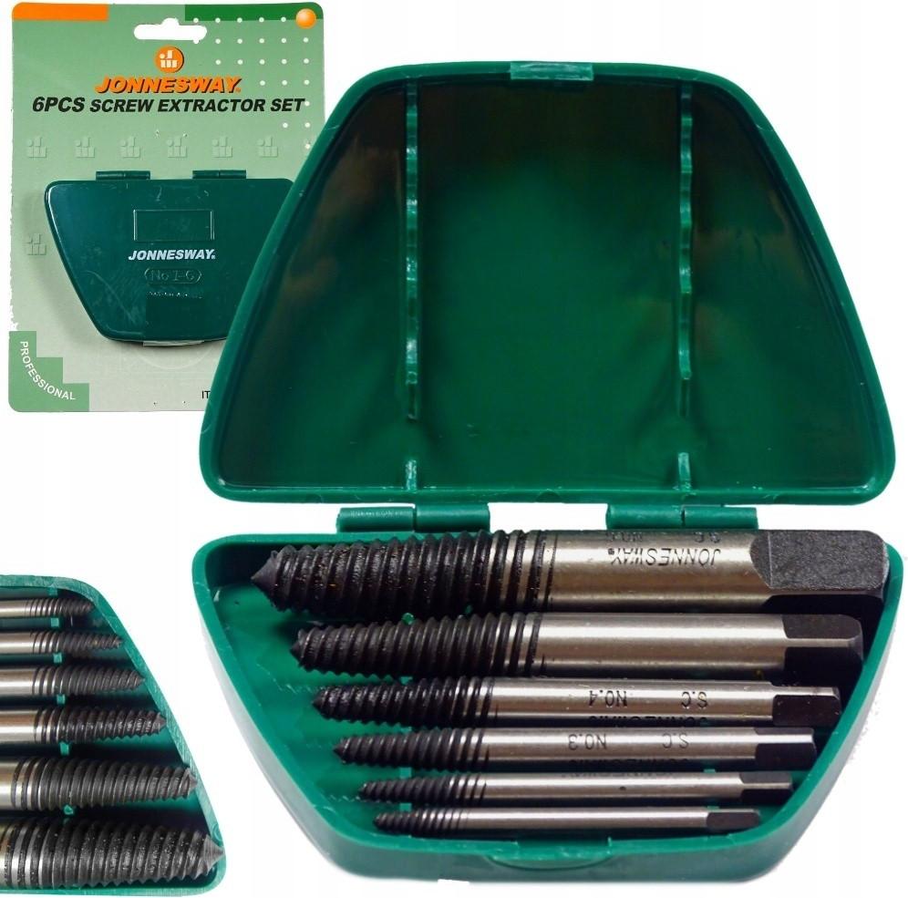 Jonnesway wykrtaki urwanych rub 6cz. ag010048