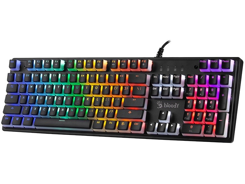 A4 Tech A4TECH BLOODY S510R Pudding mechanische Tastatur (blauer Schalter) A4TKLA47115