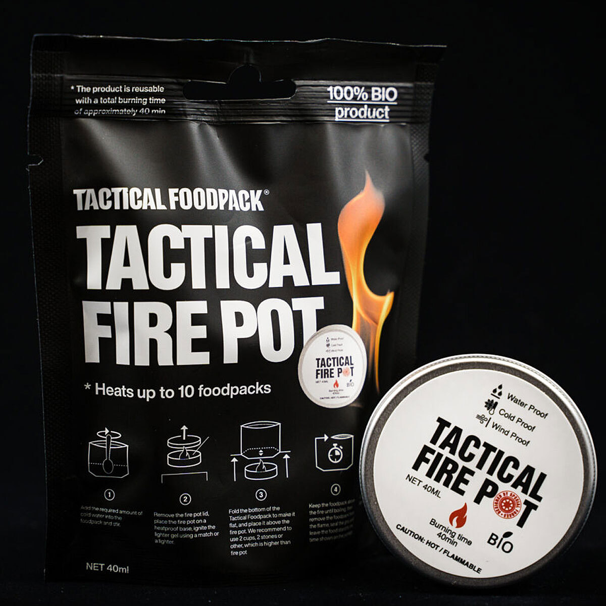 Gel-Heizung TACTICAL FOODPACK TACTICAL FIRE TOT Uni 121530