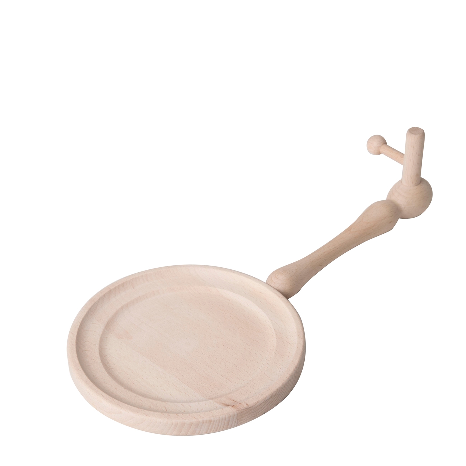 Riess Classic Pfannenknecht Profi Holzbrett mit Stiel 20/24cm 2351-046