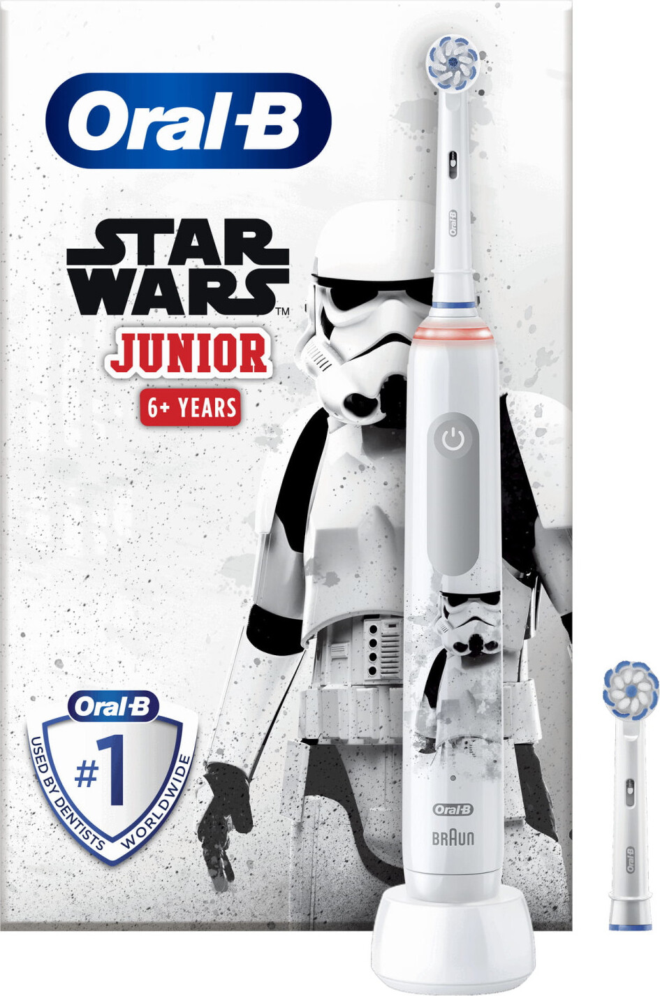 Oral-B Star Wars Junior dobíjacia elektrická zubná kefka 6 rokov 2 hlavice Oral 1 Oral (99.99)