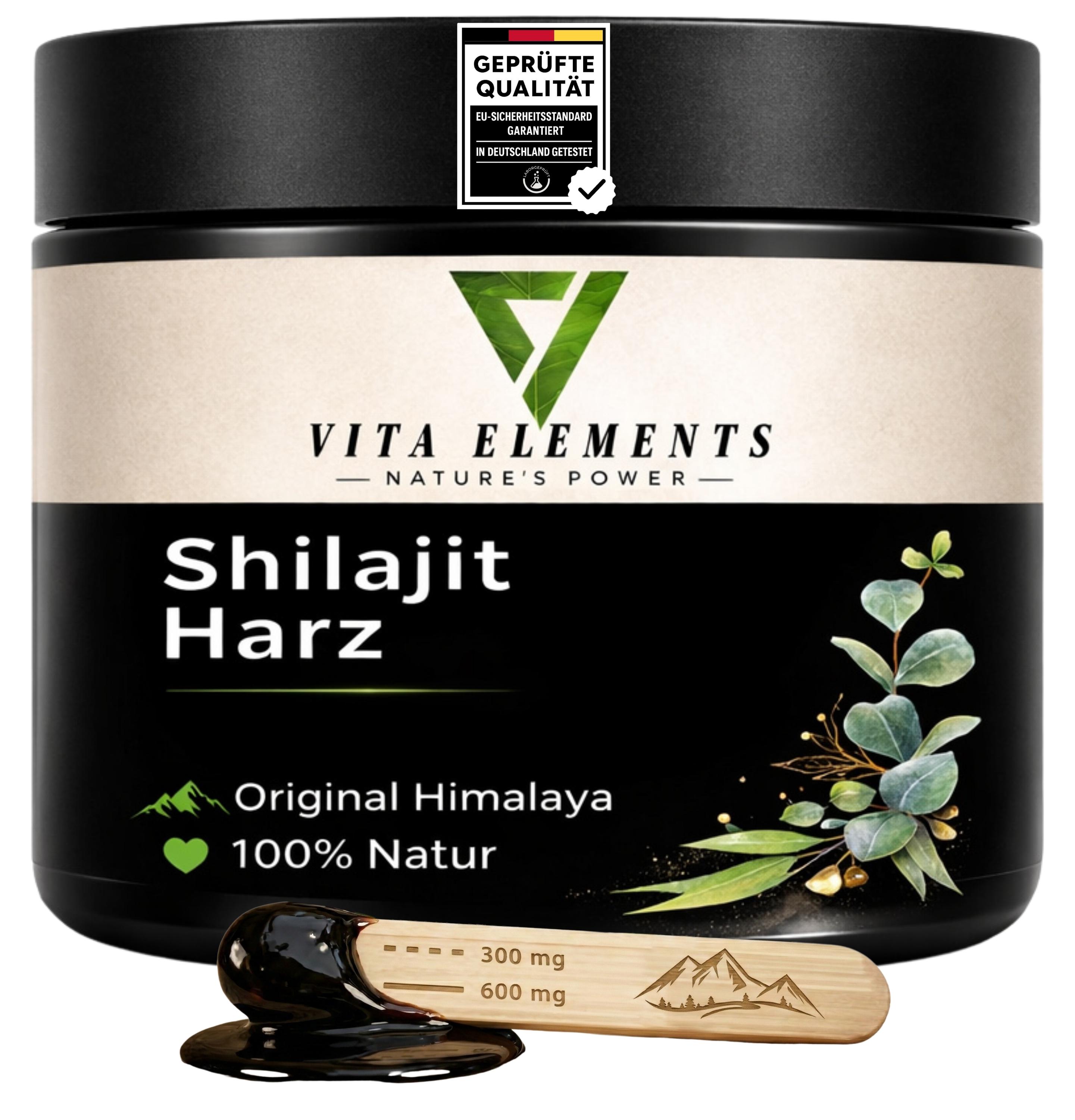 IK-Handelsgruppe Vita Elements Shilajit Harz 50g Resin Fulvinsäure Mumijo Fulvic Acid Nahrungsergänzungsmittel 3xNA-1