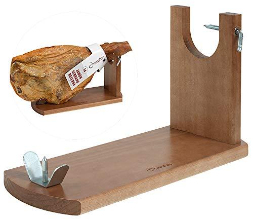 Dripio Schinkenhalter aus Kiefernholz für Serrano & Prosciutto