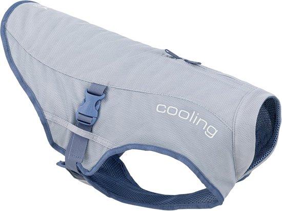 Famanu Kühlweste für Hunde - Eisblau, Größe L, reflektierendes Material B06WV8JMPQ