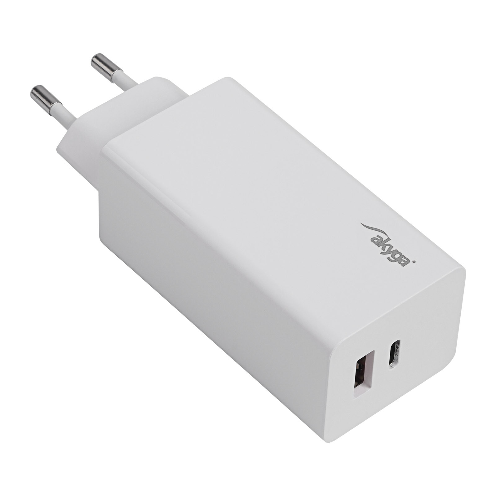 AKYGA GaN USB-C USB-A Wandladegerät AK-CH-20 PD3 5-20 V / max. 3 A QC 100 W