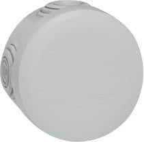 Boîte de dérivation plexo ronde ø 60 mm 4 entrées gris - LEGRAND