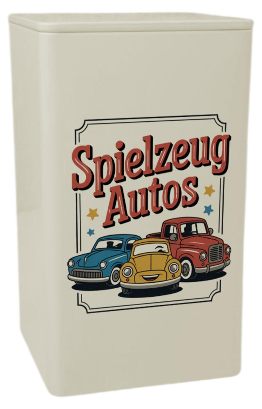 speecheese Spielzeug Autos Dose 900ml mit Vintage Illustration 1030729