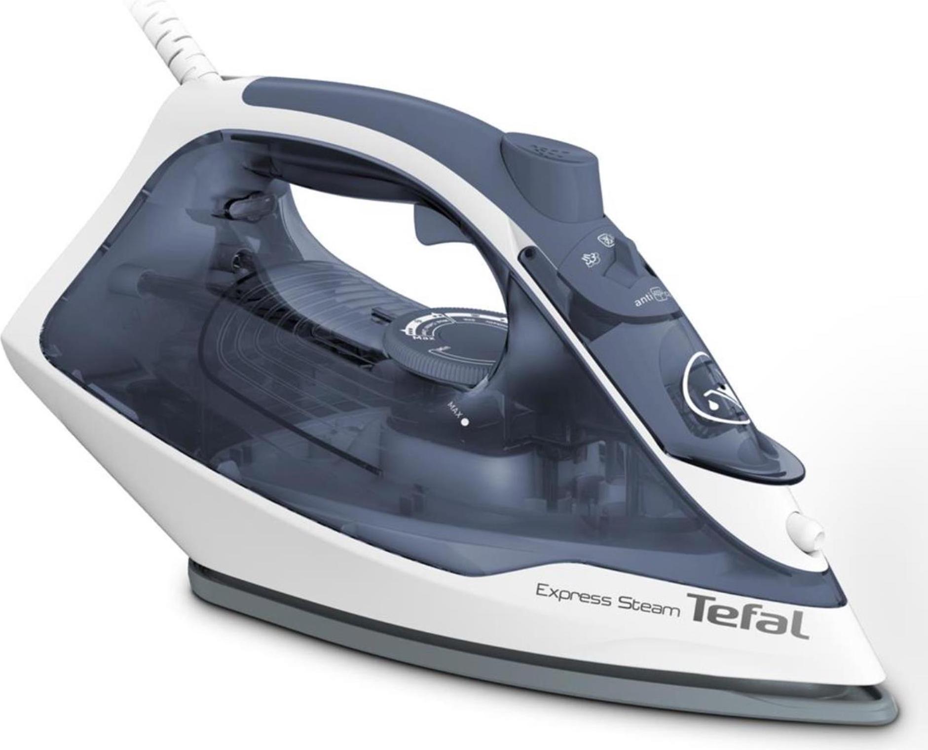 Tefal FV2837 Express Steam Dampfbgeleisen, wei/blau FV2837E0