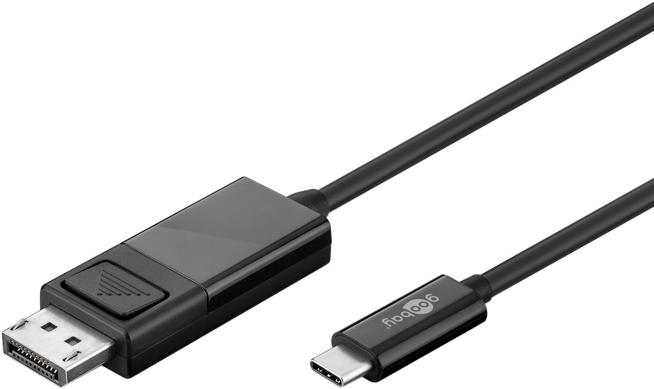 Goobay USB-C Displayport-Kabel - Schwarz 79295
