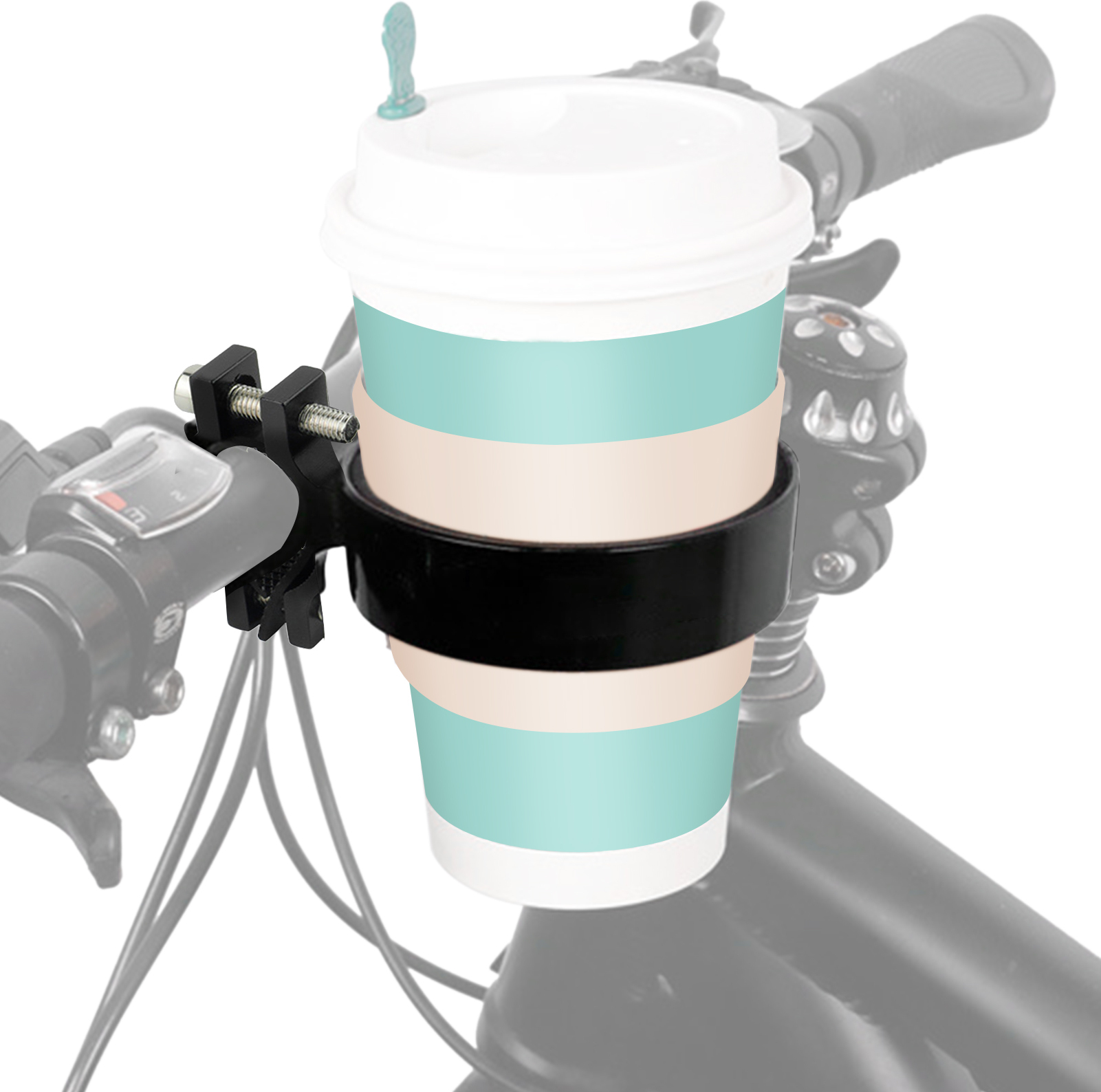 Lixada Fahrrad Lenker Getraenkehalter Aluminium Becher Flaschenhalter Rennrad Fahrrad Wasserflasche Kaffee Getraenkebecherhalter