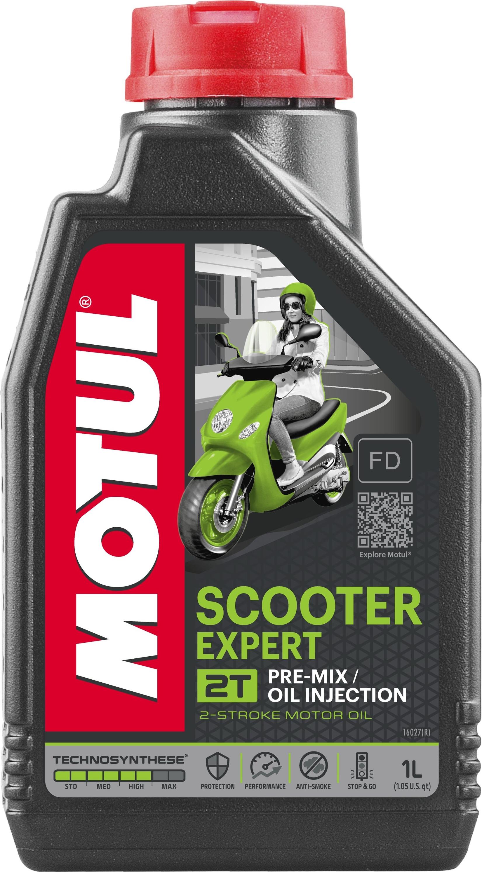 Motul Scooter Expert 2T - 2-Takt Motoröl HC-Synthese - 1 Liter 105880