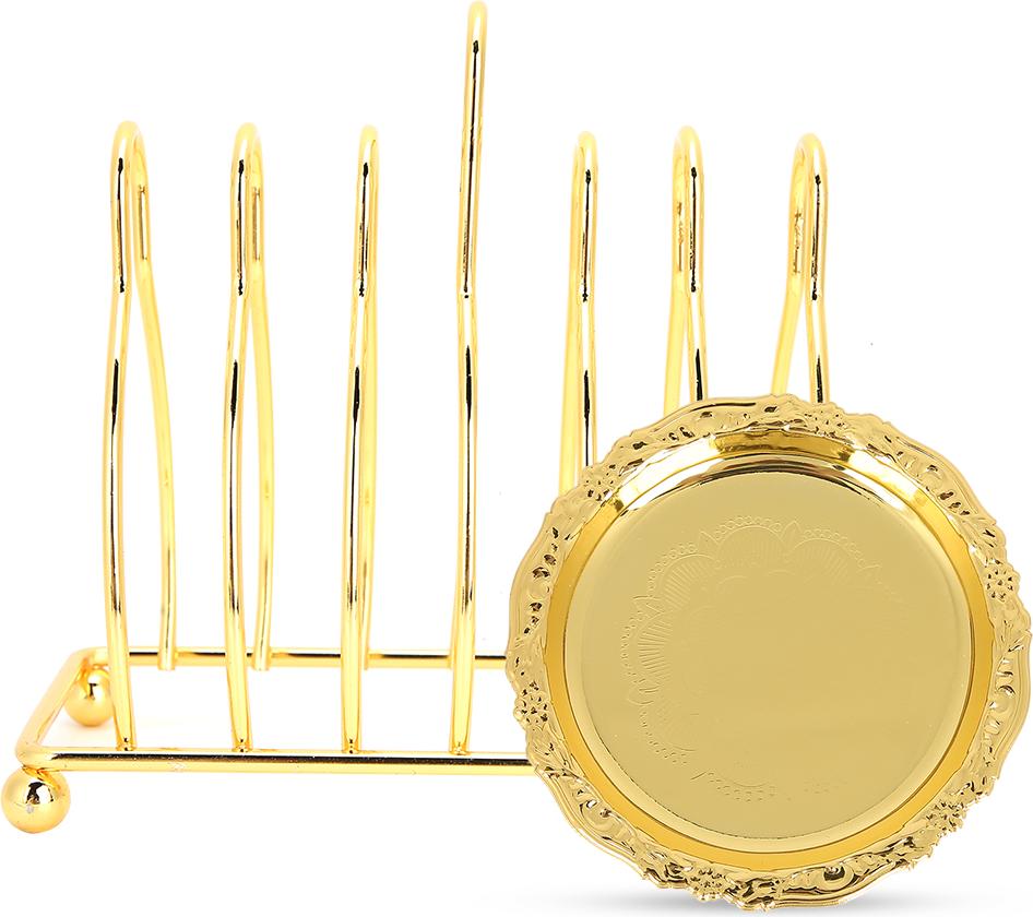 Gistuch Retro-Metall-Wärme-Isolierung im Europäischen Bastelmuster im europäischen Stil des Europäischen Stils (Gelb)